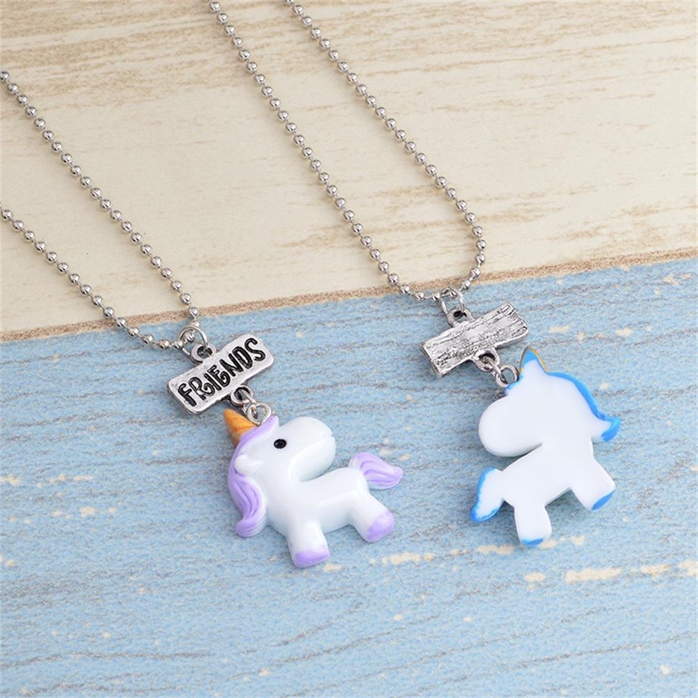 3pcs / Set Kalung Rantai Manik-Manik Tulisan Best Friend Forever Untuk Hadiah