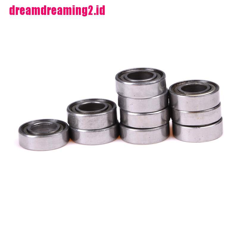 （✔✔❤10pcs 688ZZ Bola Bearing Miniatur Bahan Metal Ukuran 8x16 X 5mm