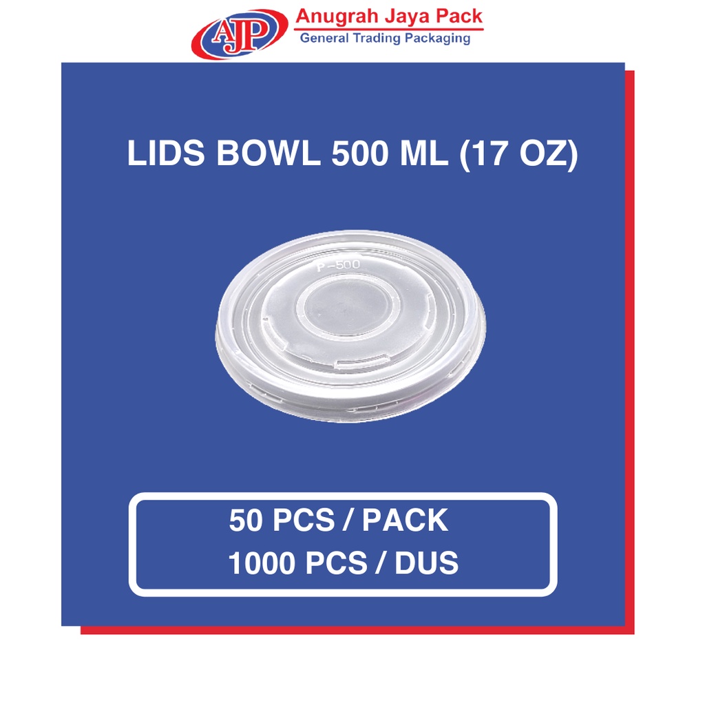 Tutup Paper Bowl / Lids Paper Bowl 500ml (17 OZ)