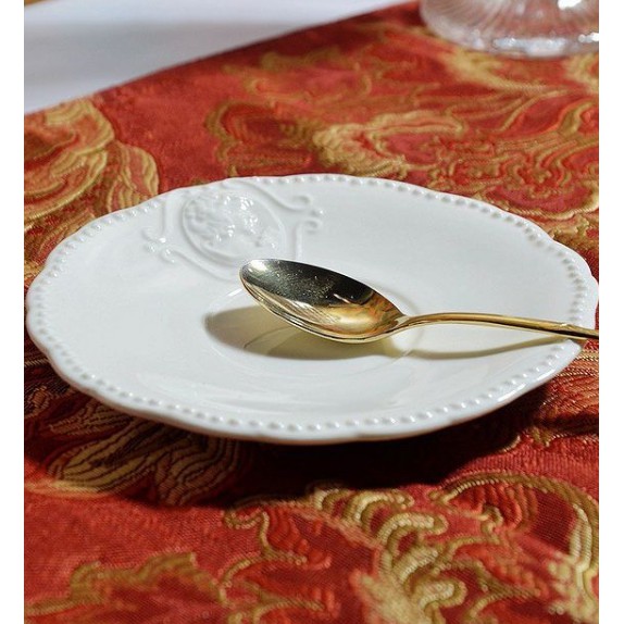 PIRING SAUCER KERAMIK IMPOR WARNA PUTIH/PIRING KECIL/PIRING SAJI MINI