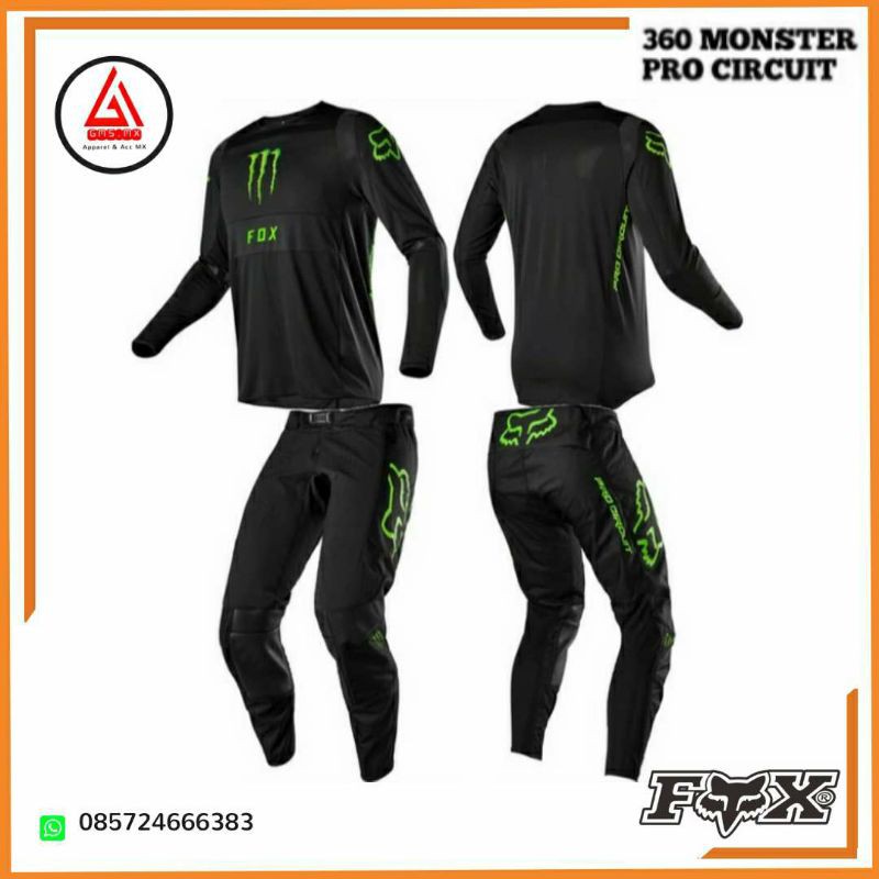 JERSEY SET FOX 360 MONSTER PROCIRCUIT ORIGINAL, JERSET FOX 360 ORI