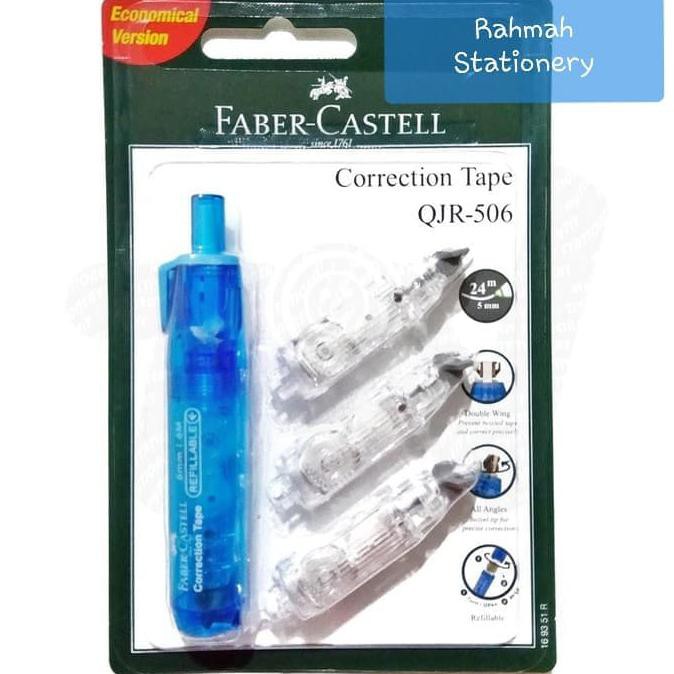 

Faber Castell Correction tape qjr 506 blue barrell + 3 refill