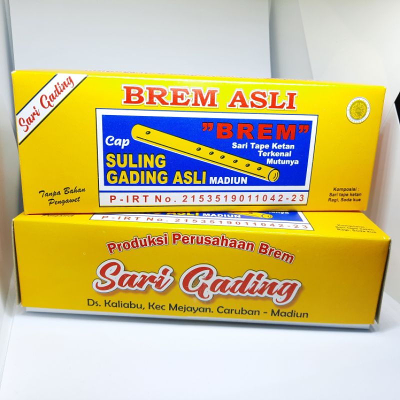 

[Promo] BREM MADIUN ISI 5 BATANG ASLI ORIGINAL CAP SULING GADING