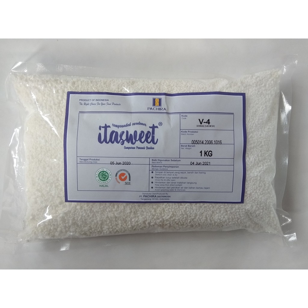 

ITASWEET Campuran Pemanis Buatan / Gula Sukrosa / Glukosa / Fruktosa Kemasan 1 Kg