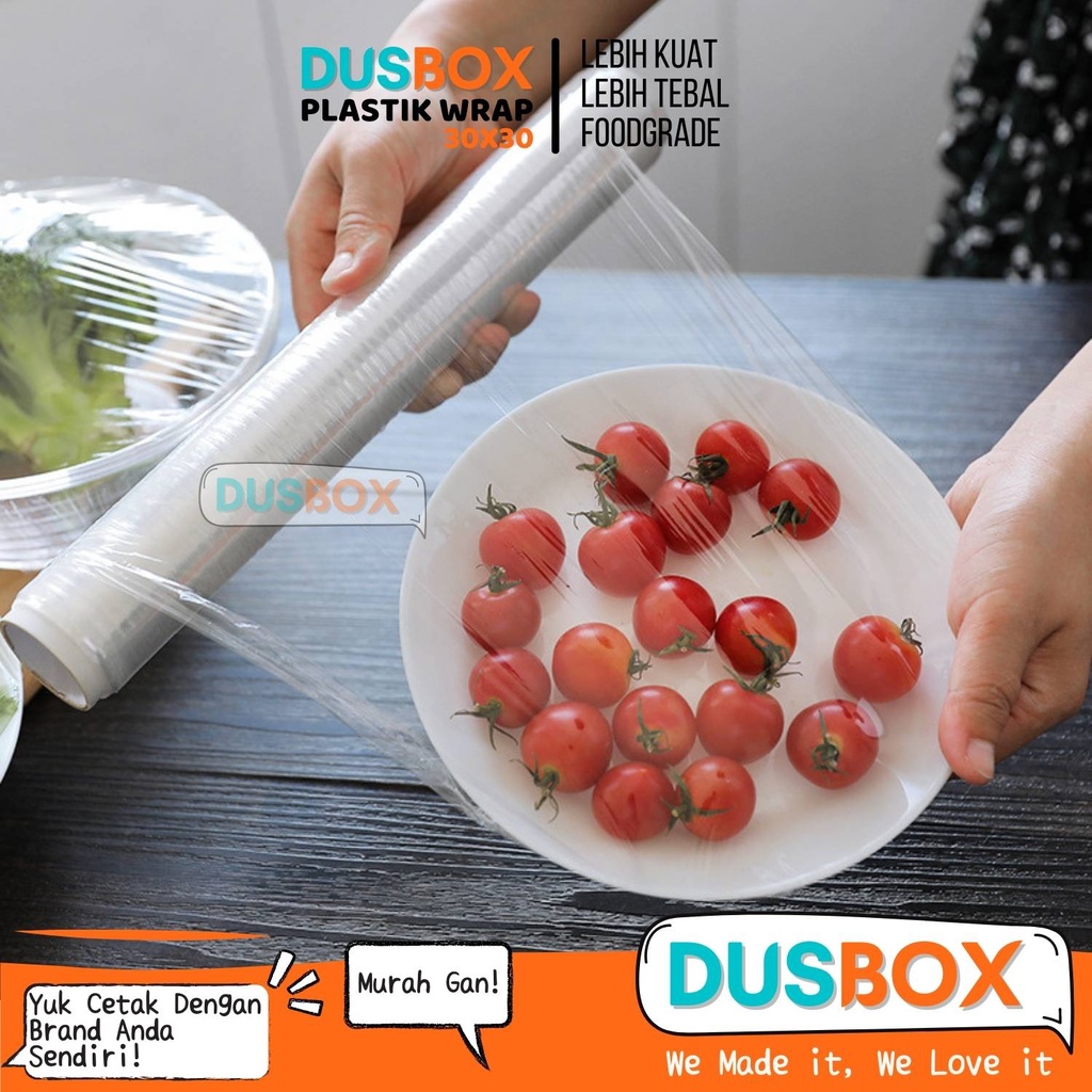 Plastik Wrapping Roll / Cling wrap / Wrapping Film / Plastik Wrapping roll Ukuran 30x30 cm Food Grad