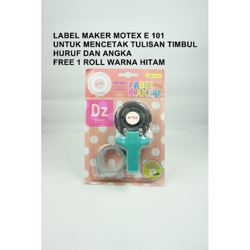 

LABEL NAMA EMBOSS MAKER MOTEX E 101