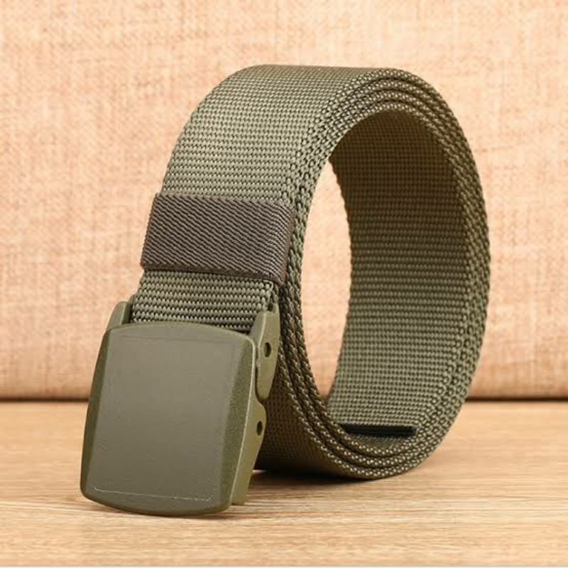 Ikat Pinggang Pria Canvas Kain Nylon Men Belt Nylon Canvas KS001