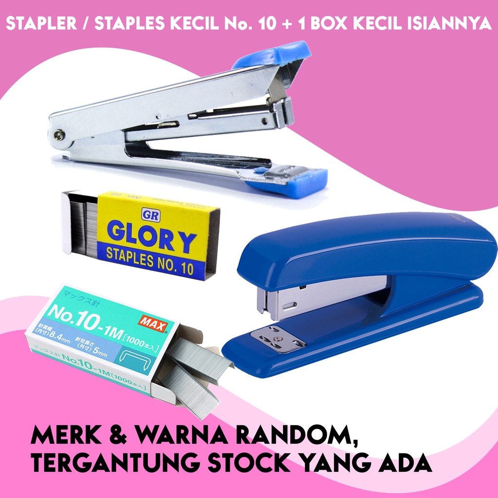 

AlafaKingdom Stapler / Staples Kecil / Mini Stapler No. 10