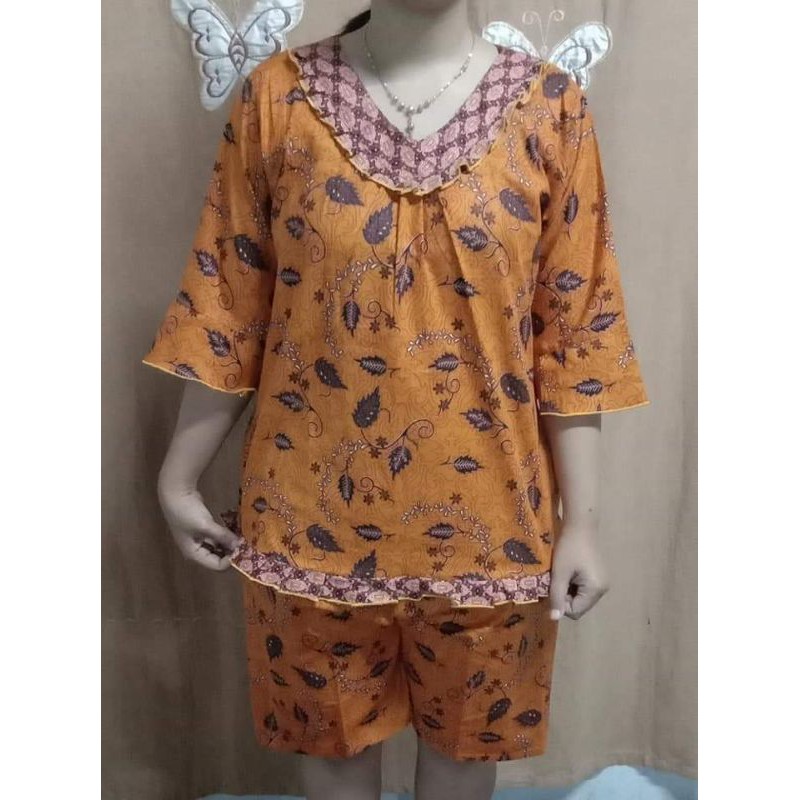 BAJU TIDUR SETELAN BATIK BAHAN KATUN