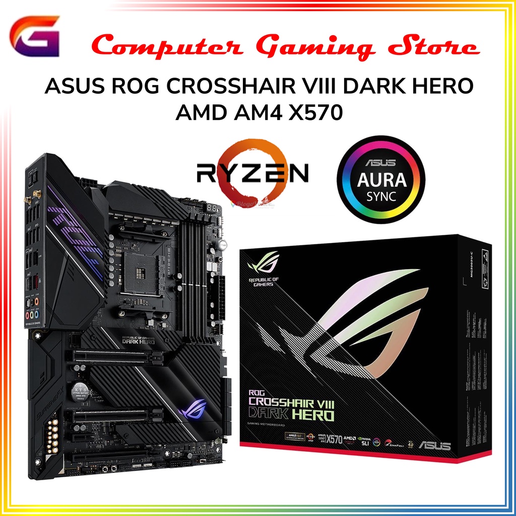 ASUS ROG CROSSHAIR VIII DARK HERO Motherboard AMD AM4 X570