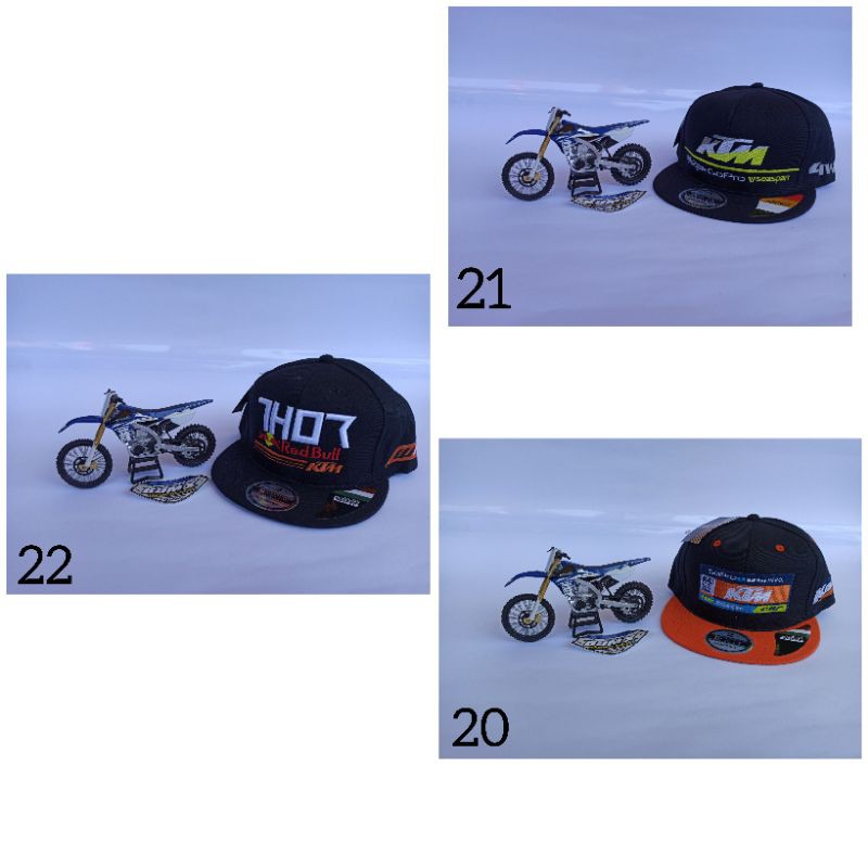 Topi snapback racing Adventure Motocross Topi Mx husqvarna Ktm Fox Alpinestar Rockstar Crf dll