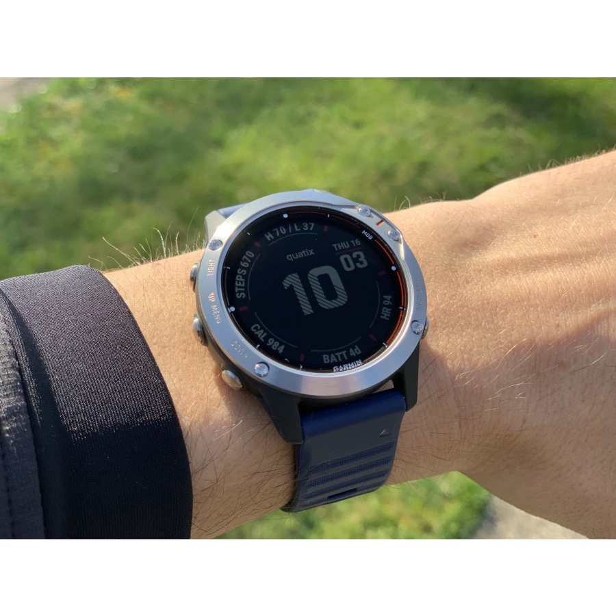 Garmin Fenix 6S Silver with Black Band Original Garansi Resmi TAM 2 Tahun