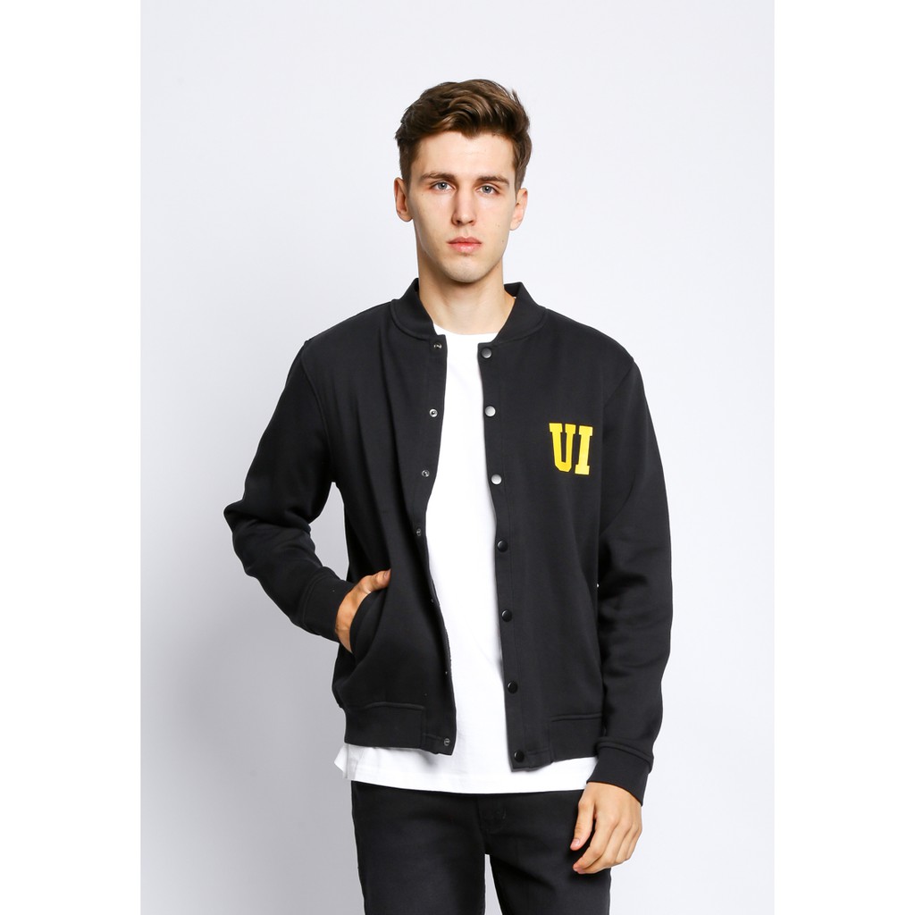 KENT&CREW Jaket Bomber Pria Hitam UI C-XDE401-B9