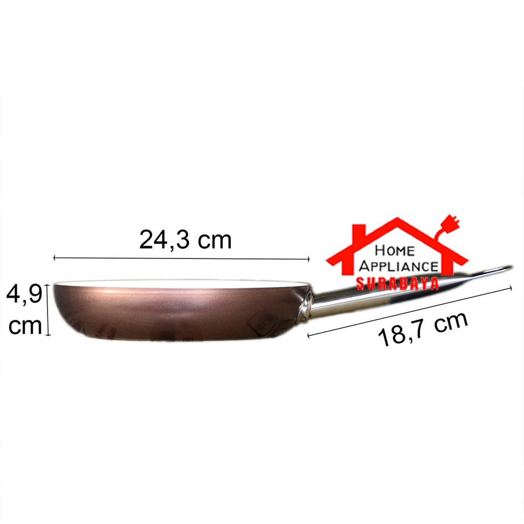 Asta Premium Panci Frypan Keramik Anti Lengket 24 CM CS KOCH - Panci Kompor Induksi 24 CM