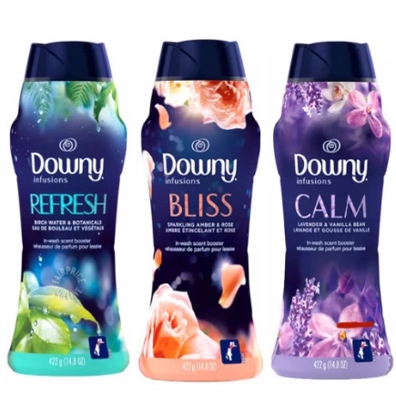 Downy Infusions In-Wash Scent Booster - Refresh / Calm / Bliss 422g - Pewangi Butiran Pakaian