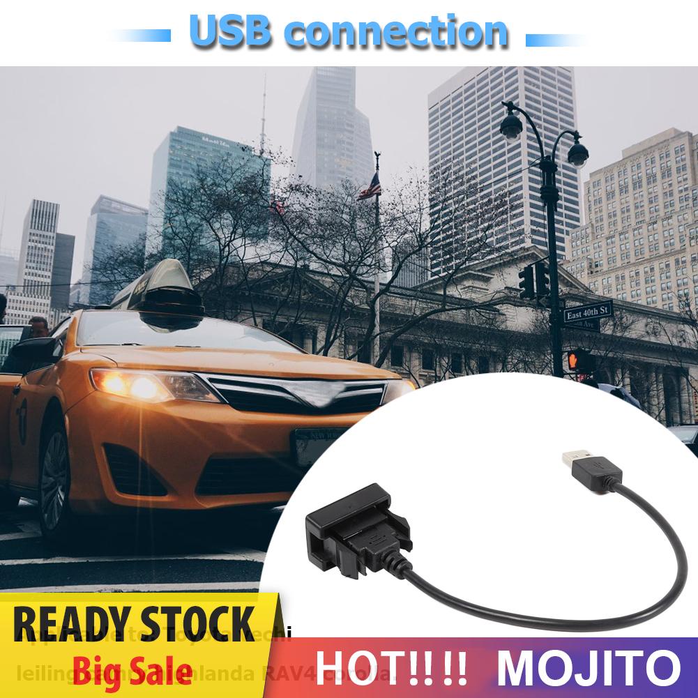 Kabel Adapter Extension Usb Port Panel Mount Dashboard Mobil Untuk Toyota Vios