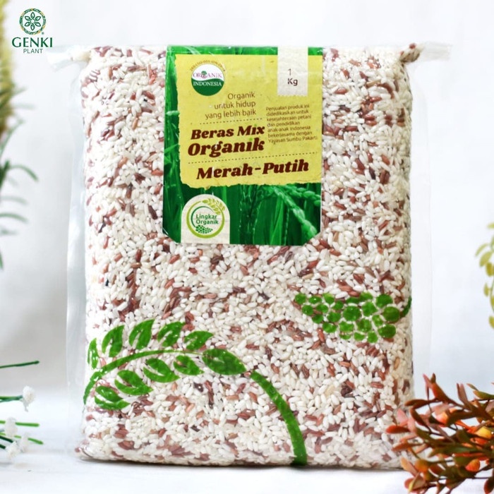 

gr011ttr Beras Mix Merah Putih Organik (Lingkar Organik) - 1 Kg Sv012Ss