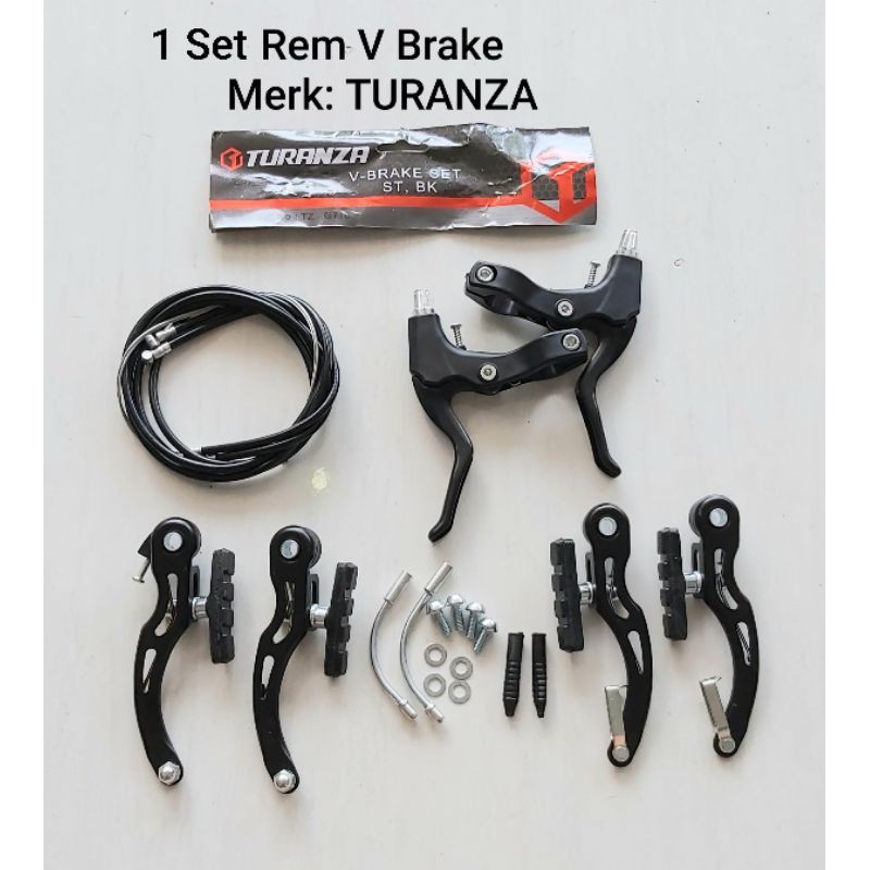 REM V BRAKE KOMPLIT Rem Sepeda MTB /Gunung / MINION / SELI /LIPAT / BMX VIBRIK