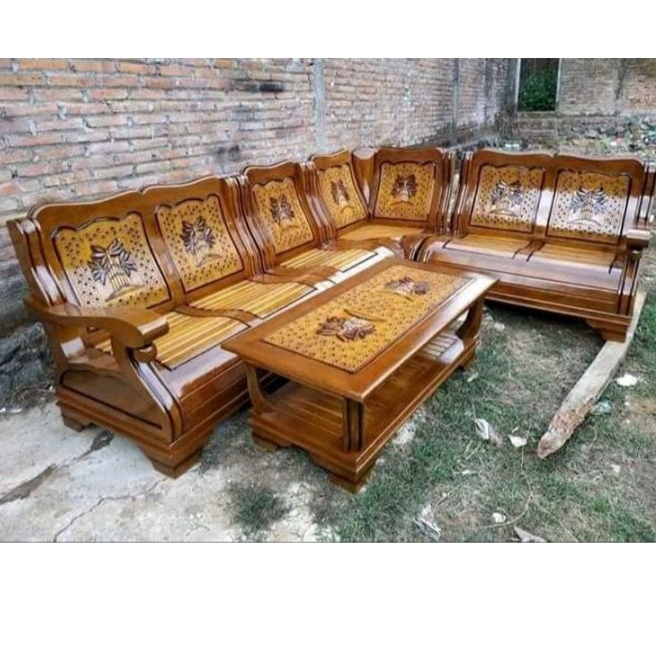 kursi sudut gajah / kursi sudut jati