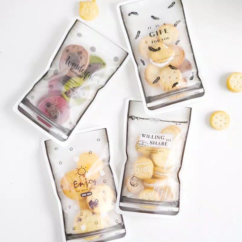 Ziplock bag lucu | ziplock bag unik dan mewah isi 1 set 4 pcs