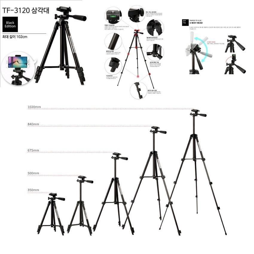 Tripod 3120 - Tripod Kamera Universal + Free Holder U dan Tas Tripod Dudukan Kamera Murah BISA COD