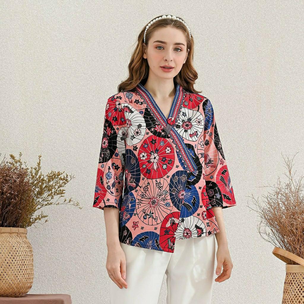 Kawai - Long Kyoto Top / Atasan Batik Wanita Lengan Panjang