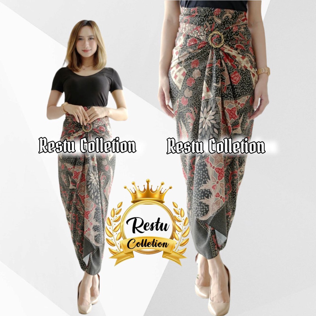 COD Restu Colletion Rok Lilit Songket Serut Batik Bawahan Kebaya Wisuda Kemeja Bloese Kondangan Nikahan Tunangan Wanita Allsize Bahan Satin HQ Premium LARAS SALEM BESTSELLER