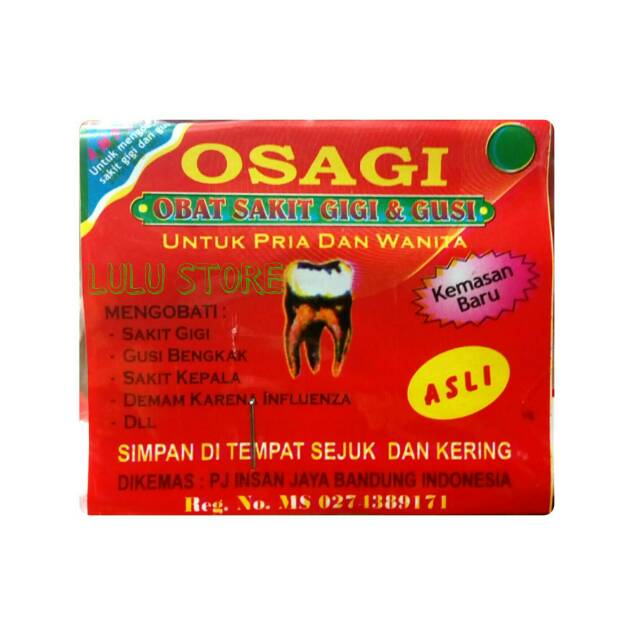 Osagi obat  sakit  gigi dan gusi  Shopee Indonesia