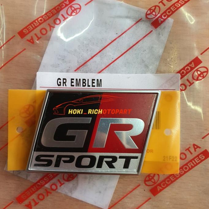 Emblem Logo GR Sport Bagasi belakang Fortuner 2021 Original