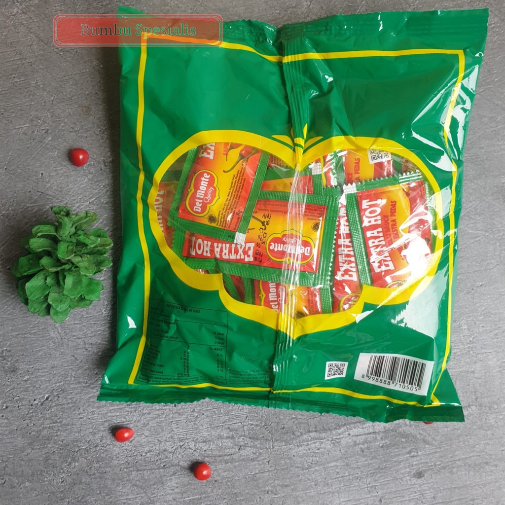 Delmonte Extra Hot Chili / Saus Cabai Delmonte sachet 8gr x 24pcs