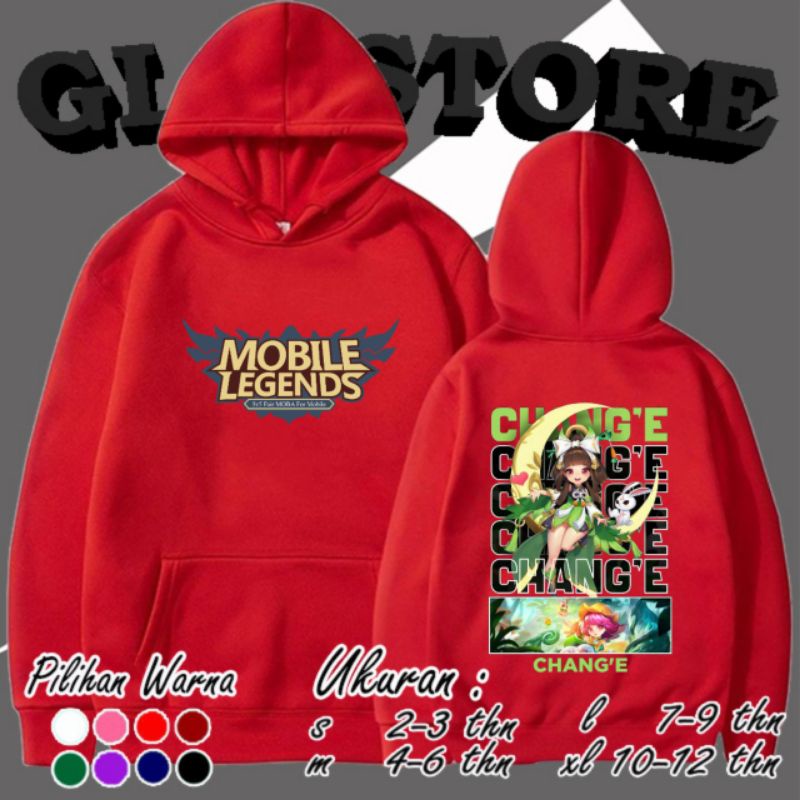 JAKET HOODIE MOBILE LEGEND KARAKTER HERO CHANG'E