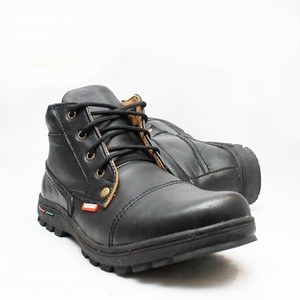 Sepatu Boots Kulit Sapi Asli Hitam