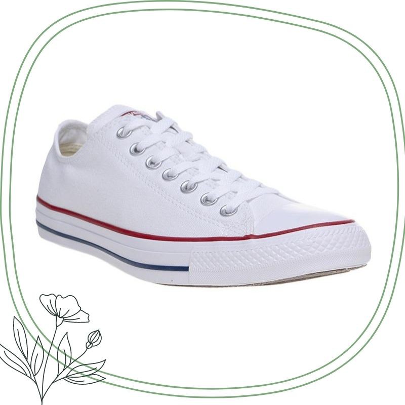 SEPATU MURAH ALLSTAR PUTIH LIST MERAH SEPATU CEWE SEPATU WANITA FASHION WANITA SEPATU KULIAH