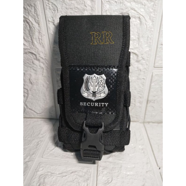 Tempat Hp Pinggang Tactical Logo Satpam Security