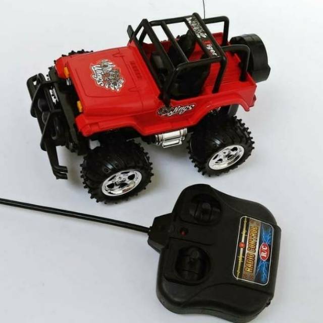 Mainan Anak - Remote Control Wheel PowerFul Max RC Mobil Jeep Offroad