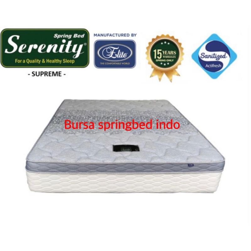 elite serenity supreme 160 x 200 kasur spring bed