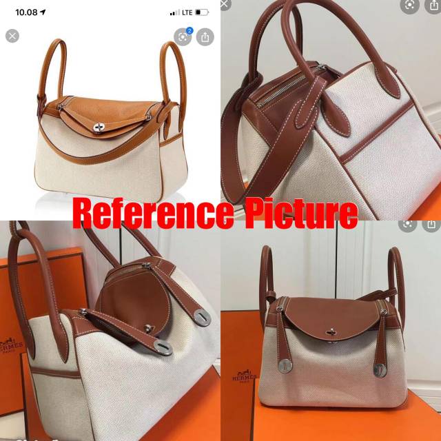 Tas wanita Lindy Mix Canvas Semipremium Authentic Bahan Kanvas + Kulit
Besar