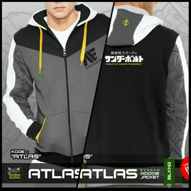 Jaket atlas gundam,  produksi yukovany gendam gundam