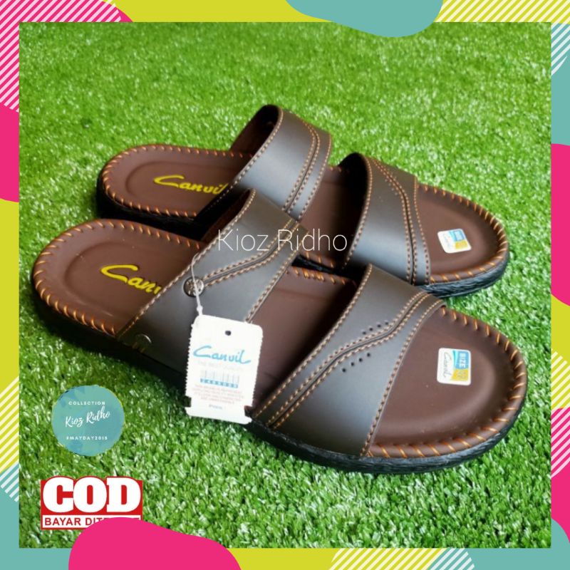 GROSIR SANDAL KULIT PRIA  SANDAL SLOP TERBARU SANDAL PRIA SANDAL TERBARU
