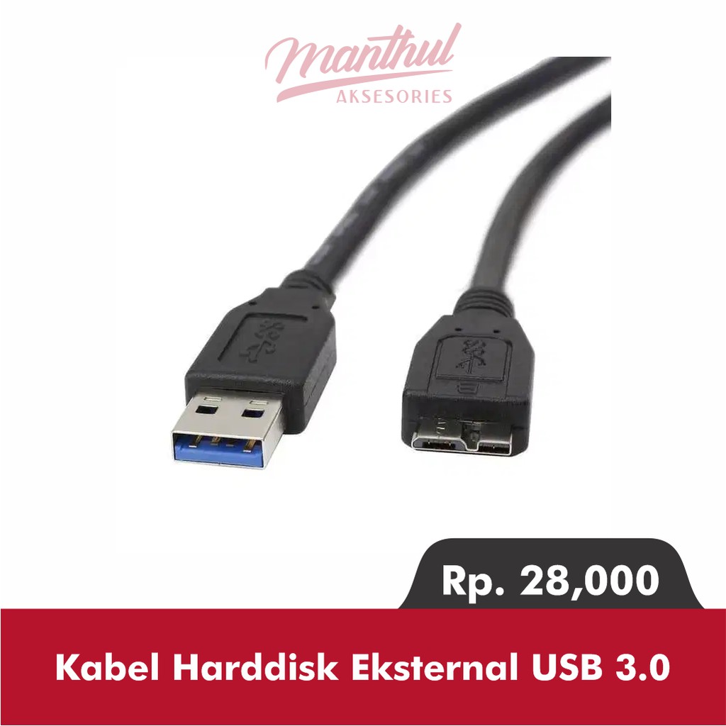 Kabel Eksternal Harddisk Usb 3.0 Cable HDD HD Hardisk