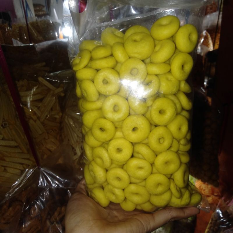 alen-alen kiloan atos keras jajanan camilan snack cincin 250 gr