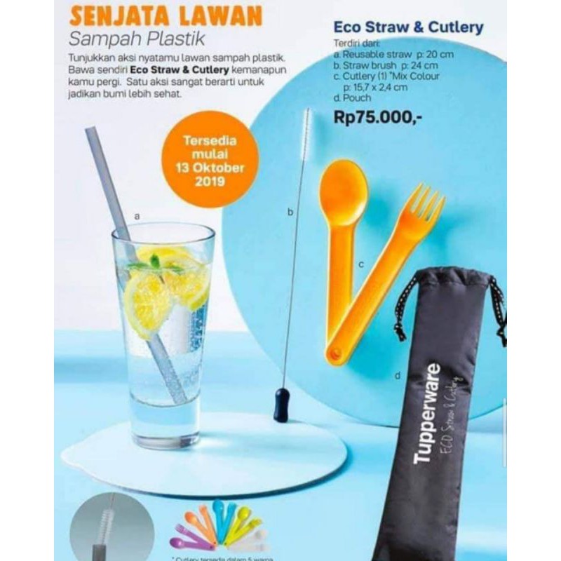 Tupperware ECO Straw & Cutlery