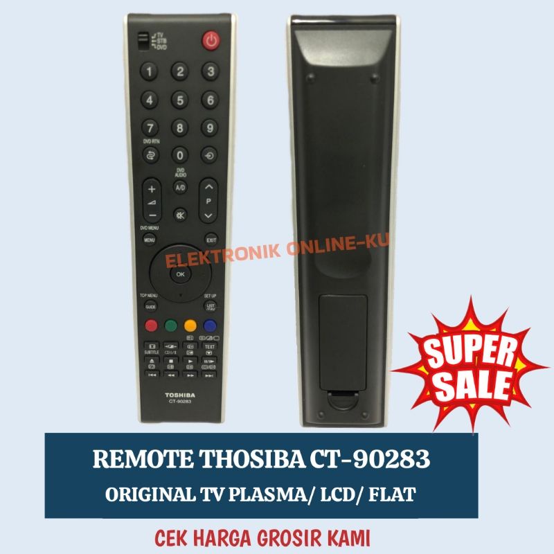 REMOTE TOSHIBA CT90283 ORIGINAL TV PLASMA/ LCD/ FLAT