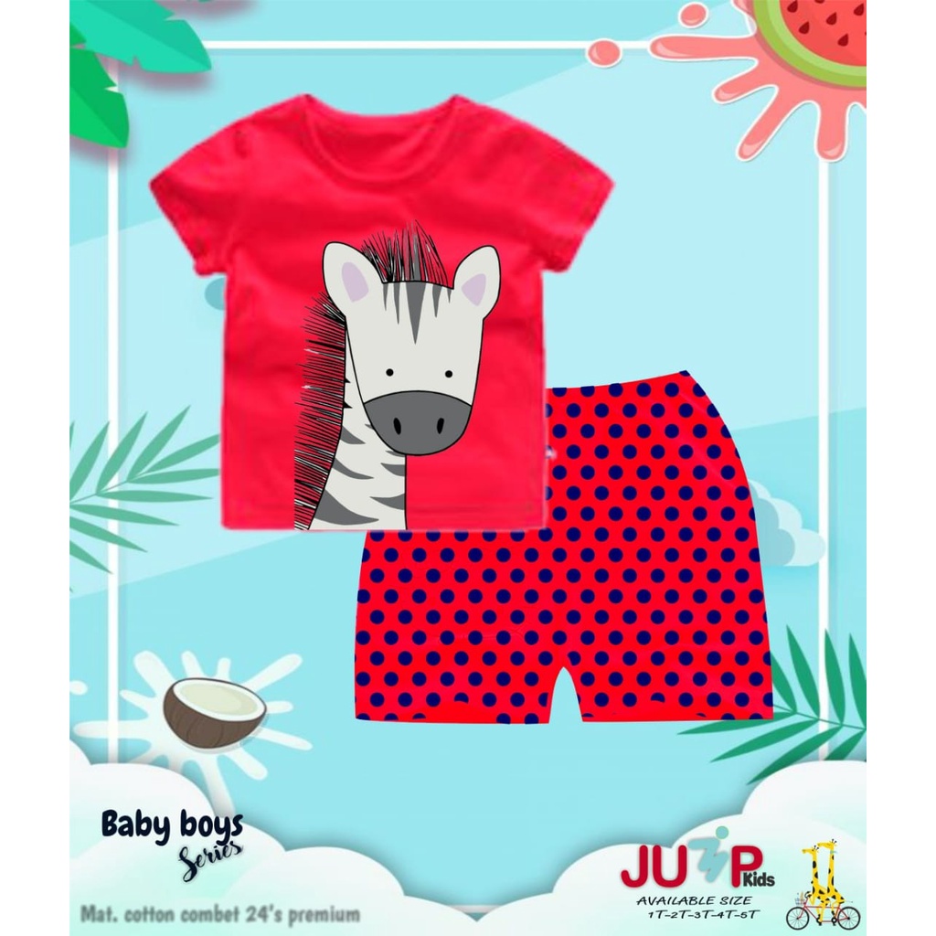 BAJU TIDUR PIYAMA ANAK BABY BOY SERIES USIA 1-5 TAHUN