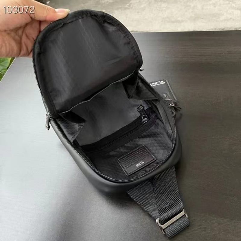 tas tumi fife slim alpha bravo slingbag hitam bodybag cowok