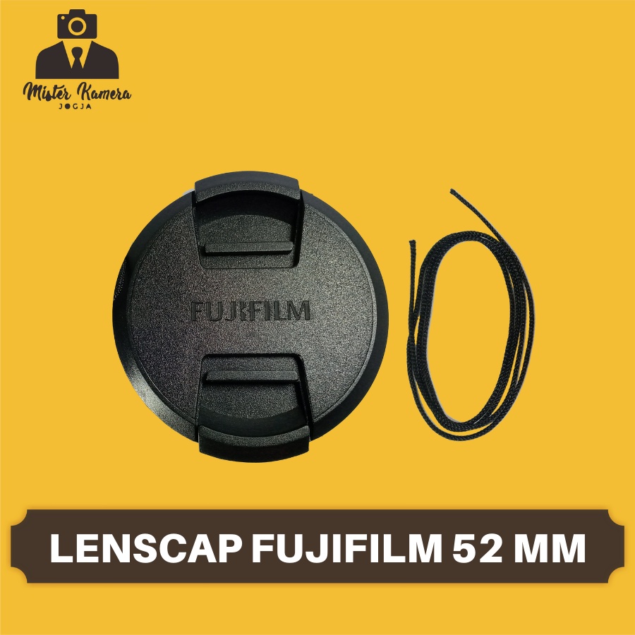 Lenscap Fujifilm 52 mm Lens Cap Fuji film 52mm Spesial Tutup Lensa 15-45mm 15 45