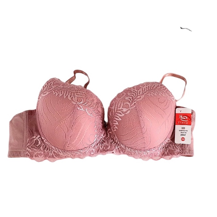 Bra / BH Elena 28947 (Busa Tipis, Pakai Kawat, Bisa Lepas Tali, Kait 3, Cup B)