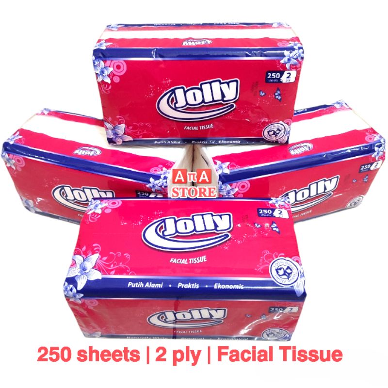 

Tissue Jolly 250 sheets 4pack /Bundle tisu facial