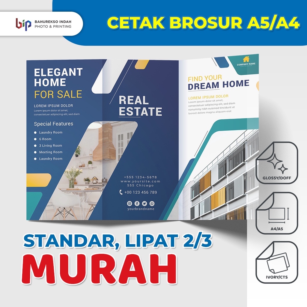 

Brosur A4 A5 / Brosur Promosi / Flyer / Leaflet