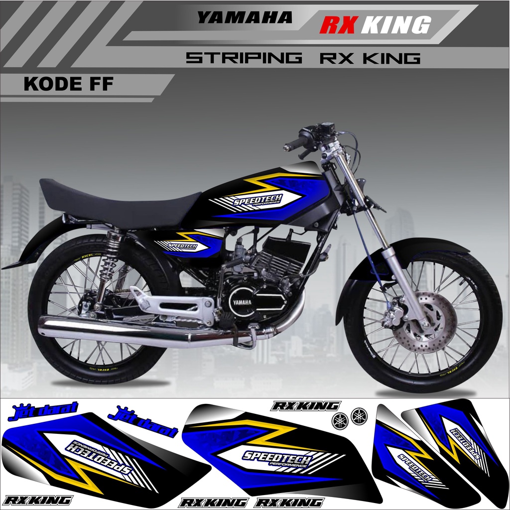 Sticker Rx King Variasi Stiker Striping Rx King Kode FF